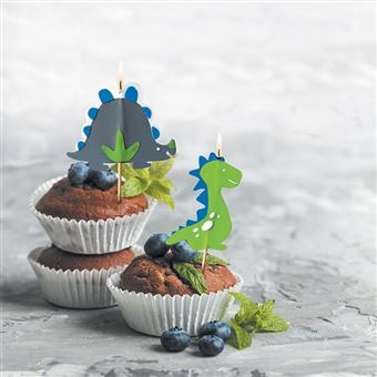 Kit DIY Bougies d'anniversaire - Dinosaures - 2 pcs