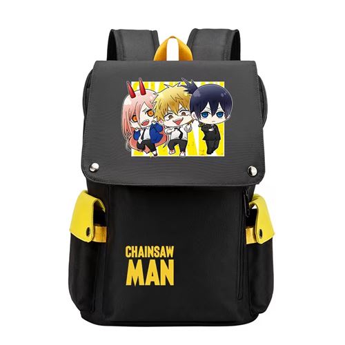 Sac à Dos Chainsaw Man pour Garçon et Filles (SD3563) 34*21*48 cm Noir