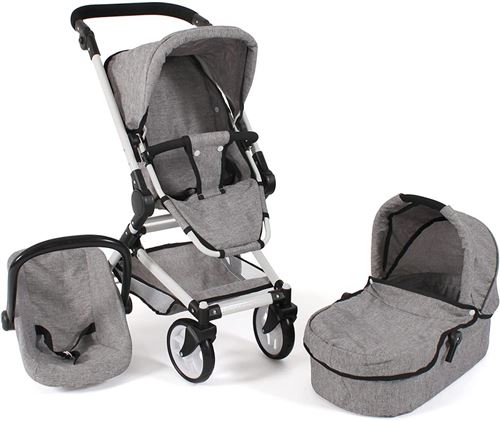 Bayer Chic 2000 Gris Poussette Combinée Poupée - Image 3
