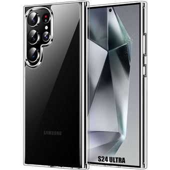 Coque pour Samsung Galaxy S24 Ultra, Souple Protection Renforcée Antichoc Silicone Transparent - 1