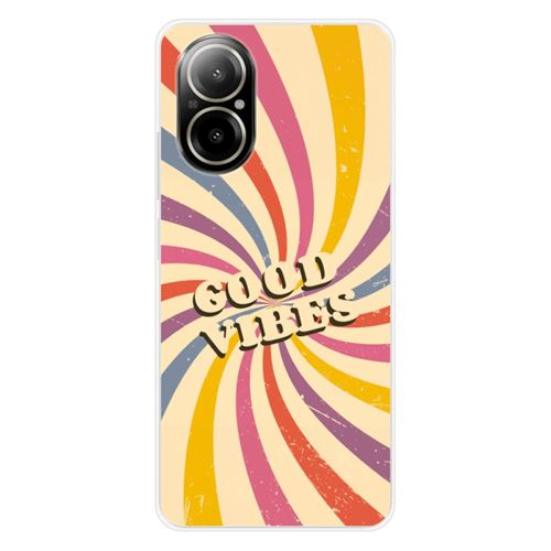 Coque en silicone imprimée compatible Realme C67 4G Good vibes