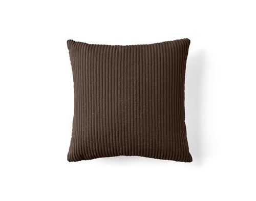 BestMobilier - Coussin Selma - Velours Côtelé - 50x50 cm - Marron - Image 2