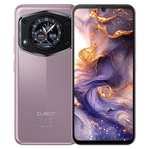 CUBOT A30 Smartphone 6.745 16Go+128Go 5100mAh Android 14 téléphone Dual SIM 4G - Rose