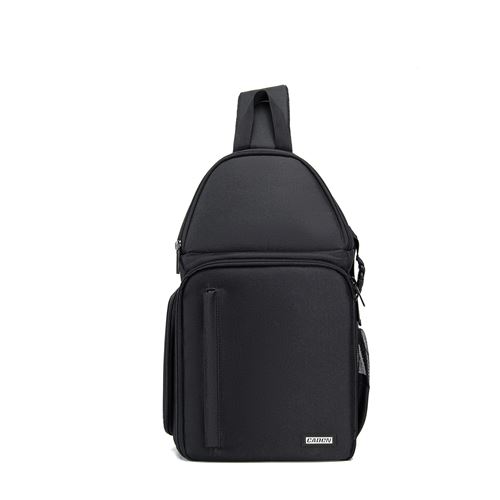Sac bandoulière pour appareil photo CADen, imperméable et polyvalent, modèle CN1.0, couleur noire - 43,5×19×27 cm