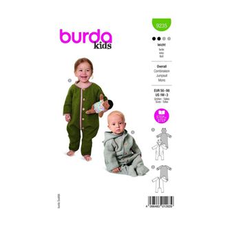 Patron Burda 9235-Grenouillère - Model FR 3MOIS-36MOIS - 1