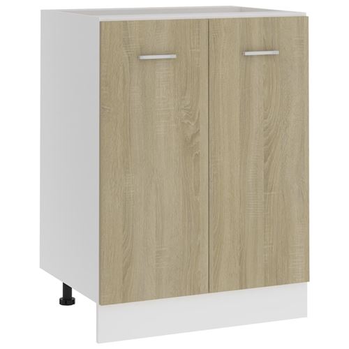 vidaXL Armoire de plancher Chêne sonoma 60x46x81,5 cm Aggloméré
