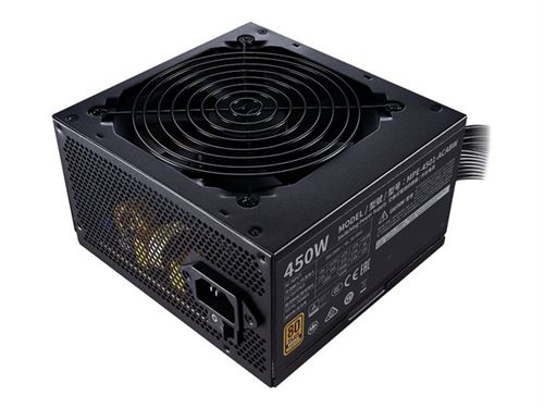 Cooler Master MWE Bronze V2 450 - Voeding (intern) - ATX12V 2.52/ EPS12V - 80 PLUS Bronze - 200-240 V wisselstroom V - 450 Watt - actieve PFC - Europa