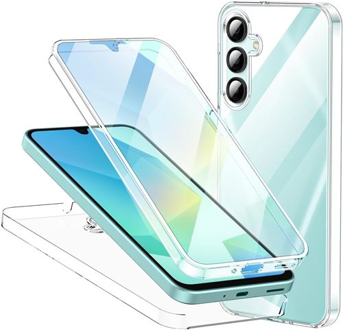 Coque 360 degrés intégrale pour Samsung Galaxy A26 5G Protection arrière PC Case et Avant en TPU Transparente - XEPTIO