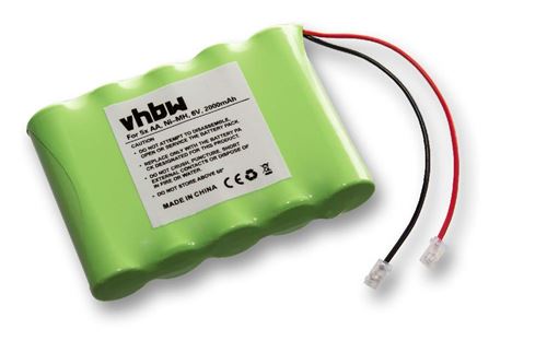 Vhbw Batterie NiMH Universal Pack batterie 2000mAh 6V 5x AA