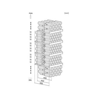 Cave a vin de vieillissement GrandCru, 196 bouteilles type Bordeaux, hauteur 168cm, largeur 60cm. Triple vitrage, 4 clayettes en bois, affichage tactile digital en facade.
