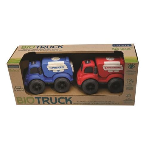 Voiture de Police et camion de Pompiers 10 cm