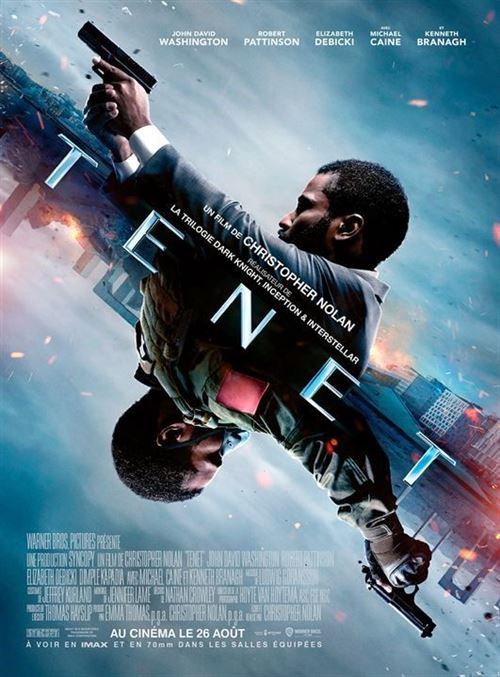 TENET - 2020 - Robert Pattinson - John David Washington - 116x158cm - Affiche