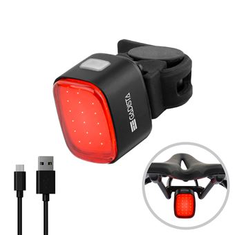 lumiere velo arriere puissante Rechargeable 50 lumens, IP65, 10h d