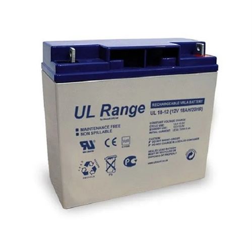 Batterie plomb étanche - Ultracell UL18-12 HDME - 12v 18ah