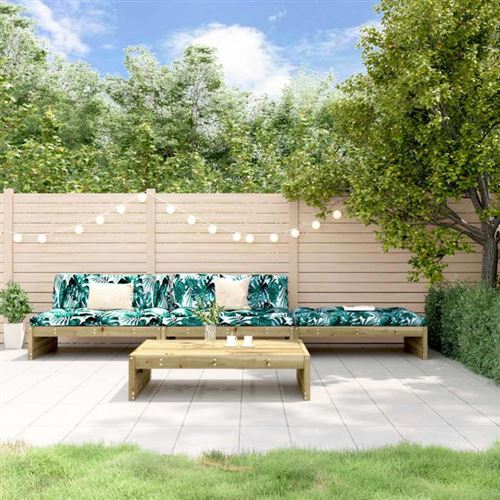 Vidaxl Salon De Jardin 4 Pcs Bois Imprégné - Image 3