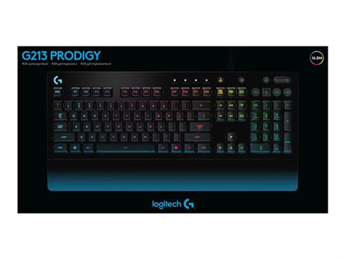Logitech Prodigy G213 - Clavier - rétro-éclairé - USB - Italien - noir -  Clavier - Achat & prix