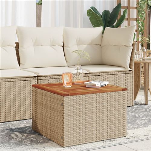 Vidaxl Beige Table Jardin 55X55 - Acacia - Image 3