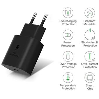 Pack chargeur + câble pour samsung galaxy a23 5g fast charger  ultra-puissant et rapide nouvelle generation 3a avec cable usb-type c -  Chargeur pour téléphone mobile - Achat & prix