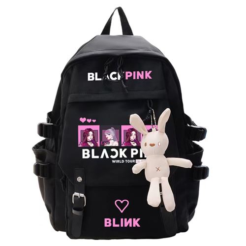 Sac à Dos Blackpink pour Filles (SD1866) 32*13*45 cm Noir
