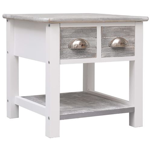 Vidaxl Gris Table D'appoint - 40X40x40 Cm - Image 3