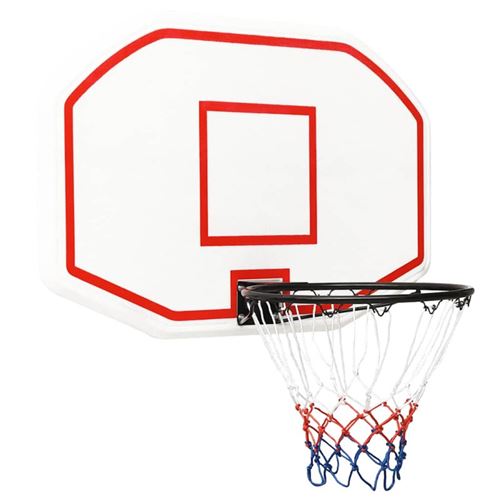 Panneau de basket ball Blanc 109x71x3 cm Polyéthylène