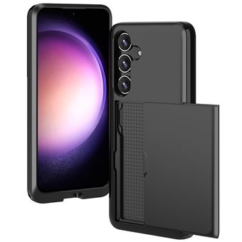 imoshion Coque arrière avec porte-cartes pour Samsung Galaxy S24 - Noir - 1