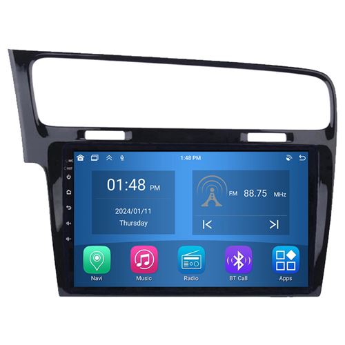 Autoradio RoverOne® Bluetooth CarPlay Android Auto Navigation 4Go RAM 64Go ROM pour Volkswagen Golf 7 2012-2020