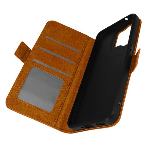 Étui pour Oppo Reno 8 5G Portefeuille Support Vidéo Double Languette Magnétique Avizar Camel