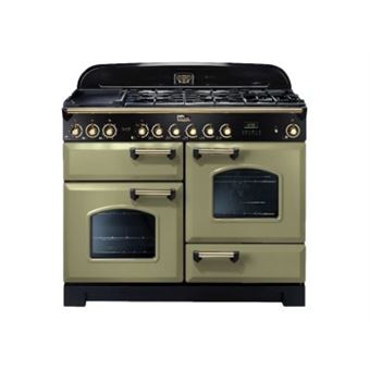 Falcon Classic Deluxe Collection TERRE 110 - Cuisinière (four à deux étages) - pose libre - largeur : 109.2 cm - profondeur : 67 cm - hauteur : 93 cm - avec système auto-nettoyant - minéral vert