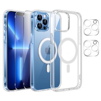 Coque Magnétique Argentée Pour IPhone 12 Pro Max - Avec Protection Objectif Caméra - Neuf Sous Emballage - TPU
