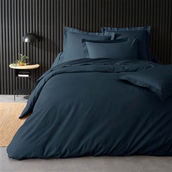 Housse de Couette "Percaline" 240x260cm Bleu Nuit - 1