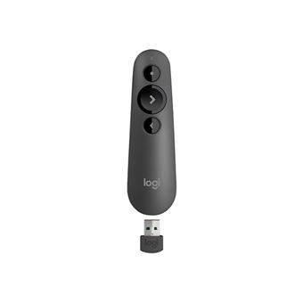 Logitech R500s - Télécommande de présentation - 3 boutons - gris intermédiaire