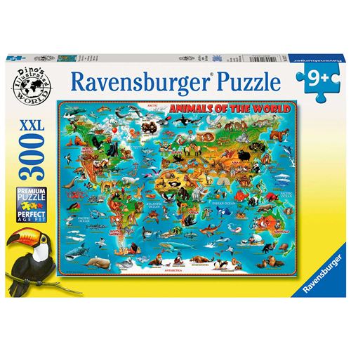 Puzzle Ravensburger - Les animaux du monde, 300 pièces XXL