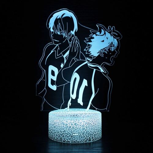 Lampe 3D Tactile Veilleuses Enfant MY1994 Haikyuu 16 Couleurs avec Telecommande