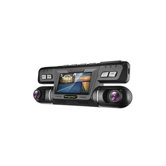 3 Caméra De Tableau De Bord À 3 Canaux Pour Voiture Enregistreur Vidéo  1080P Dashcam Boîtier Noir Double Objectif À L'intérieur De La Voiture DVR