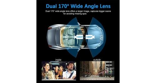 4 canaux 1080P + 1080P + 1080P + 1080P WiFi GPS voiture DVR double objectif  8 lumière infrarouge Vision nocturne 3 lentilles 170 degrés Dash Cam caméra  de voiture - AliExpress
