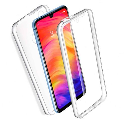 Coque 360 degrés Full cover avant arrière pour XIAOMI REDMI 7 -Transparent