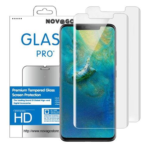 Huawei Mate 20 Lite (Pack de 2 en 1) Film Protection écran en Verre trempé résistant Couvre la totalité de l'écran +1 Coque Transparente Solide Anti Choc - Protection d'écran pour smartphone