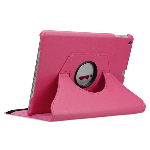 doupi Rotatif Housse pour iPad Air 2, Deluxe 360 Degrés Smart Coque de Protection Simili Cuir Coque Cover et Case, rose