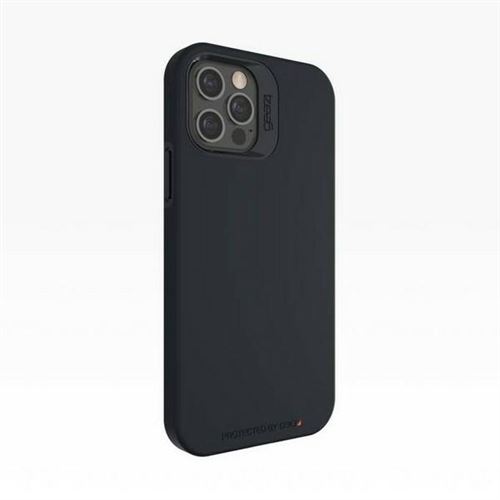 Gear4 Rio Snap - Achterzijde behuizing voor mobiele telefoon - D3O - zwart - slank ontwerp - voor Apple iPhone 12 mini