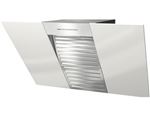 Miele DA 6096 W White Wing - Hotte - hotte décorative - largeur : 89.8 cm - profondeur : 52.3 cm - evacuation & recyclage - blanc brillant