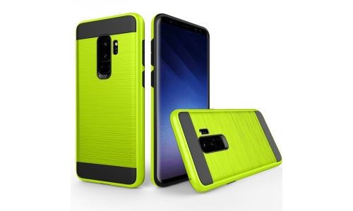 Coque hybride Galaxy S9 Plus renforcée coloris vert