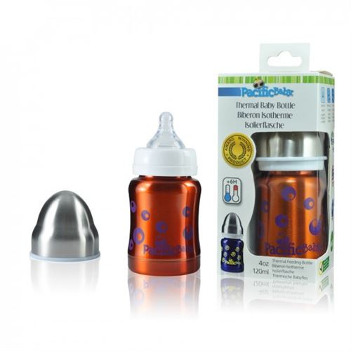 Biberon Inox 120 ml Bulles