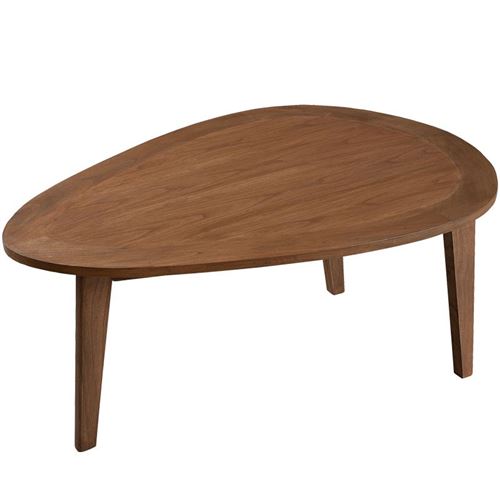 Table basse bois 'goutte d'eau' 100 cm