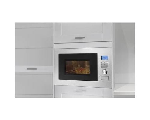 Bomann MWG 3001 H EB - Four micro-ondes combiné - grill - intégrable - 25 litres - 900 Watt - acier inoxydable