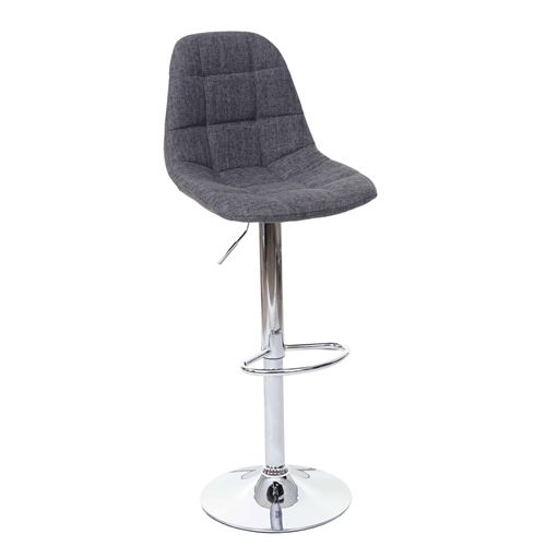 Générique Gris 2X Tabouret De Bar Mendler Hwc-A67, Chaise De Bar / Comptoir Tissu - Image 1