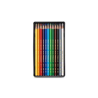 Crayon de couleur Prismalo en coffret métal, 18 crayons 27722