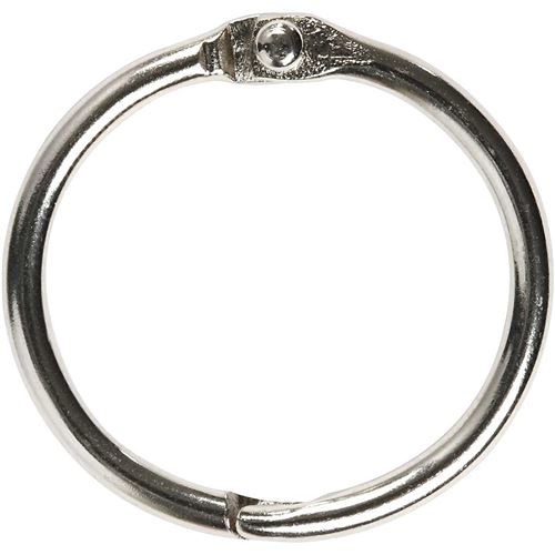 Creotime anneau de reliure 25 mm 10 pcs argent
