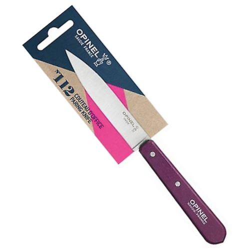 1 Couteau Office Opinel N 112 Violet Aubergine Lame 10 Cm Inox