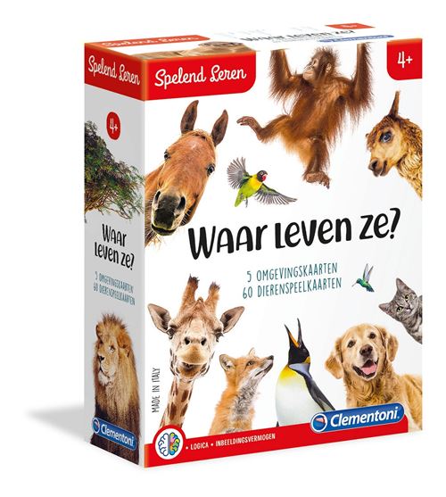 Clementoni jeu de société Où habitent-ils ? junior 65-pièces